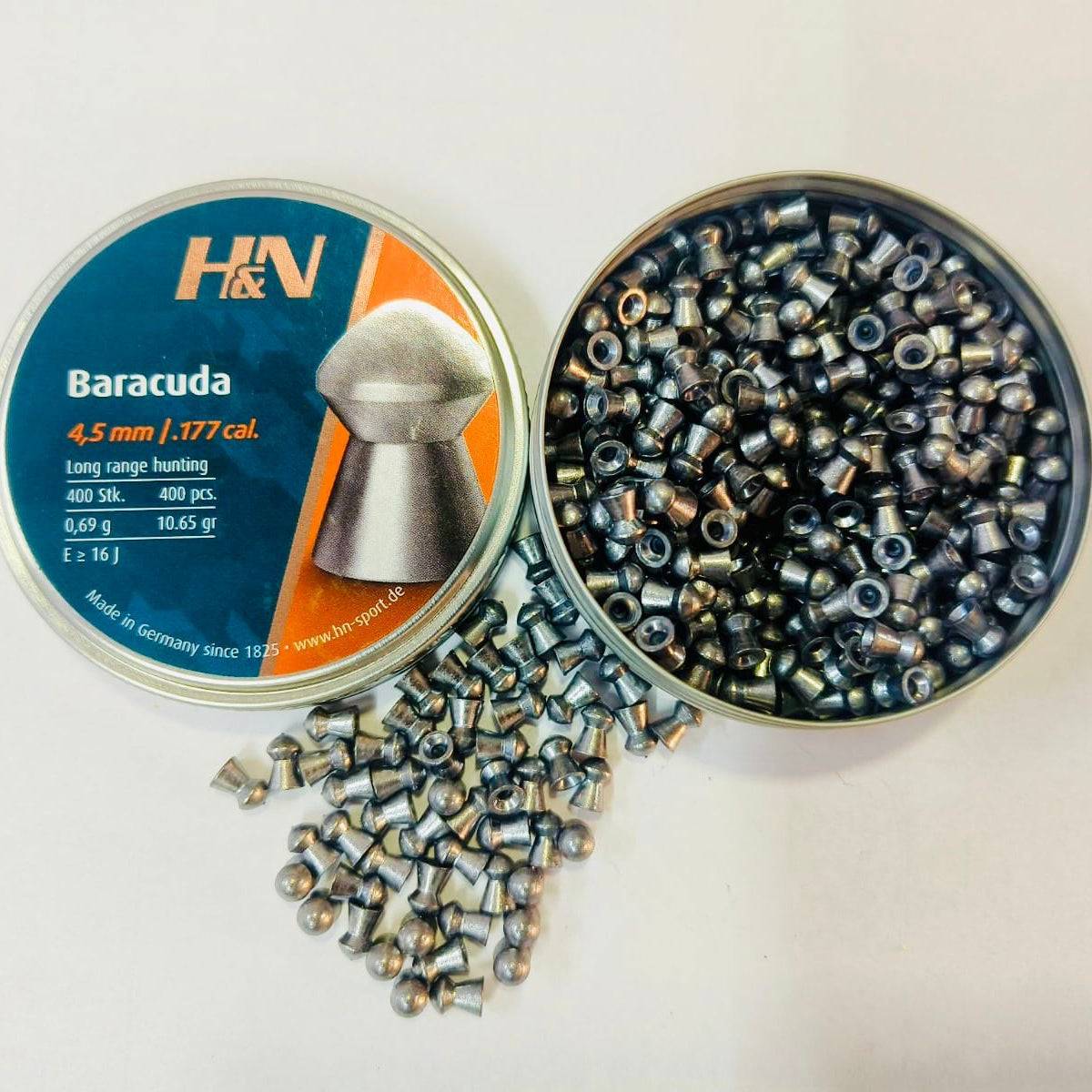 H&N Baracuda 0.177 Cal Pellets, 10.65gr, 400ct